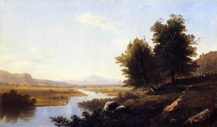 Alfred Thompson Bricher Landscape The Saco from Conway
